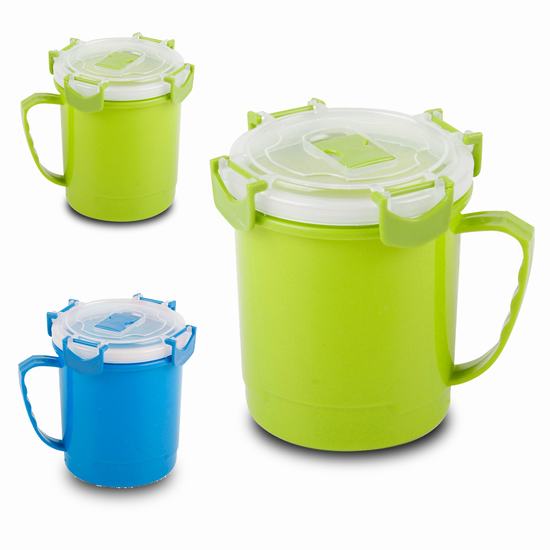 MUG - HERMETICO CON ASA C/VALVULA PARA MICRO 600ml