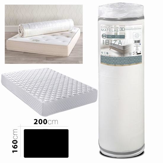COLCHON VISCOELASTICO IBIZA 160 x 200 cm