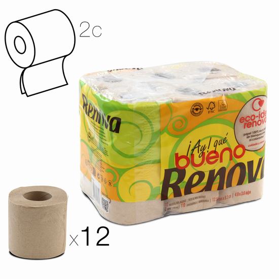 PAPEL HIGIENICO RENOVA BUENO X 12 ROLLOS