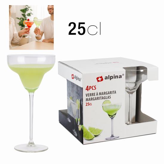 COPA MARGARITA ALPINA 25 cl X4