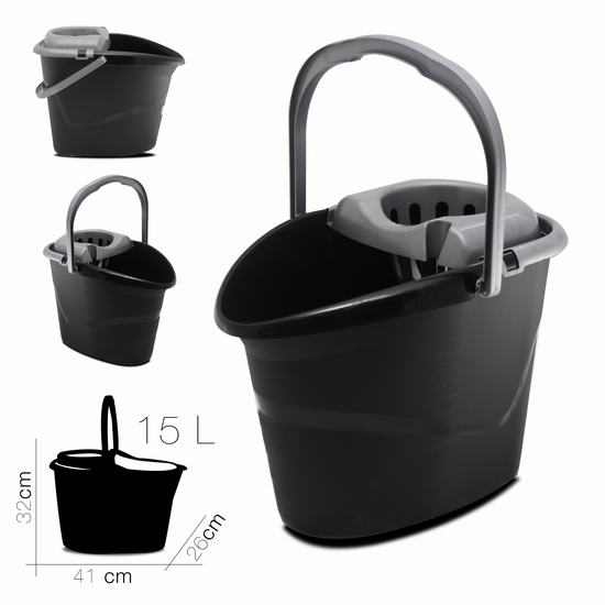 CUBO DE FREGAR NEGRO