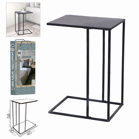MESA AUXILIAR DE METAL 40 x 30 x 58 cm