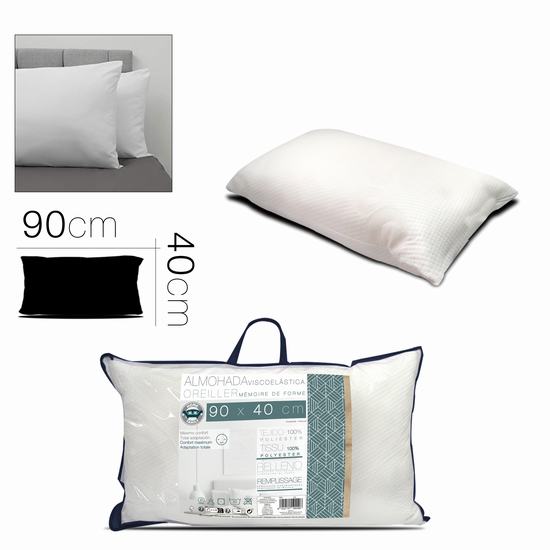 ALMOHADA VISCOELASTICA 90 x 40 cm