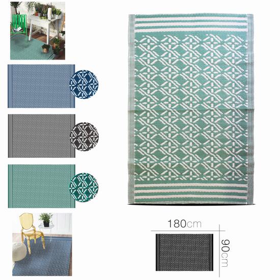 ALFOMBRA EXTERIOR RANI 3 COLORES 90 x 180 cm
