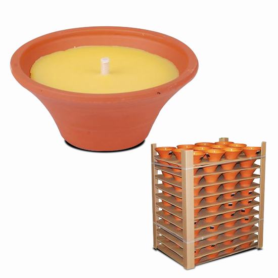 DISPLAY VELA MACETA CITRONELA Diam 18 x h 7.5 cm
