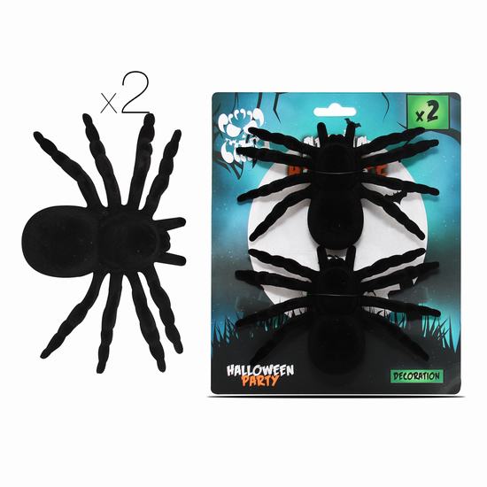ARAÑA PELUDA X2 16.5 x 9.5 x 3 cm