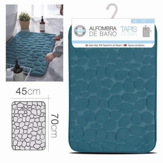 TAPPETO BAGNO PIETRA AZZURRO 45 X 70 CM