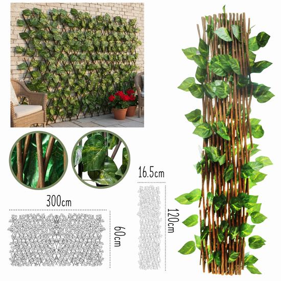 CELOSIA EXTENSIBLE CON HOJAS 300 x 60 cm