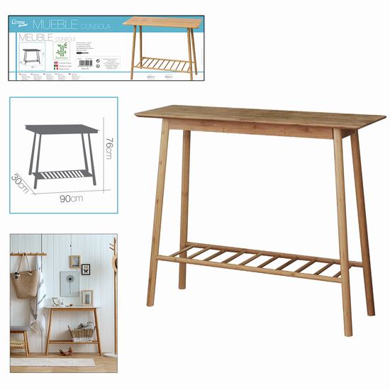 MOBILE CONSOLLE BAMBU CON GONNA 90 x 30 x H76 cm