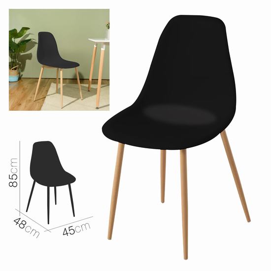 SILLA NEGRA 45 x 48 x 85 cm