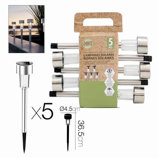 LAMPARA SOLAR X5 Diam 4.5 x 36.5 cm