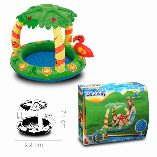 PISCINE GONFLABLE PALMIER 99 x 91 x H 71 cm