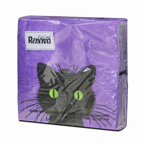 SERVILLETAS RENOVA HALLOWEEN GATO NEGRO X12