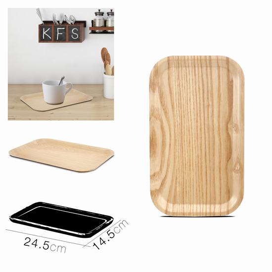 BANDEJA DE MADERA 24.5 x 14.5 cm