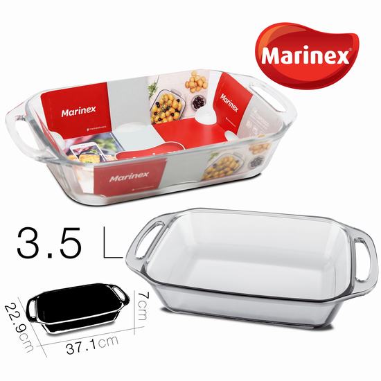 BANDEJA HORNO RECTANGULAR CON ASAS 3.5 L