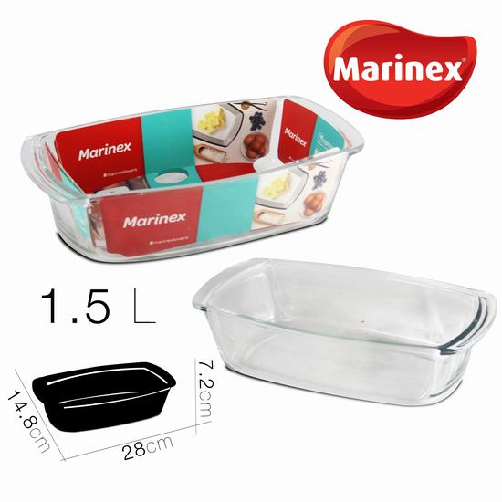 MOLDE DE HORNO RECTANGULAR PARA PLUM CAKE 1.5L